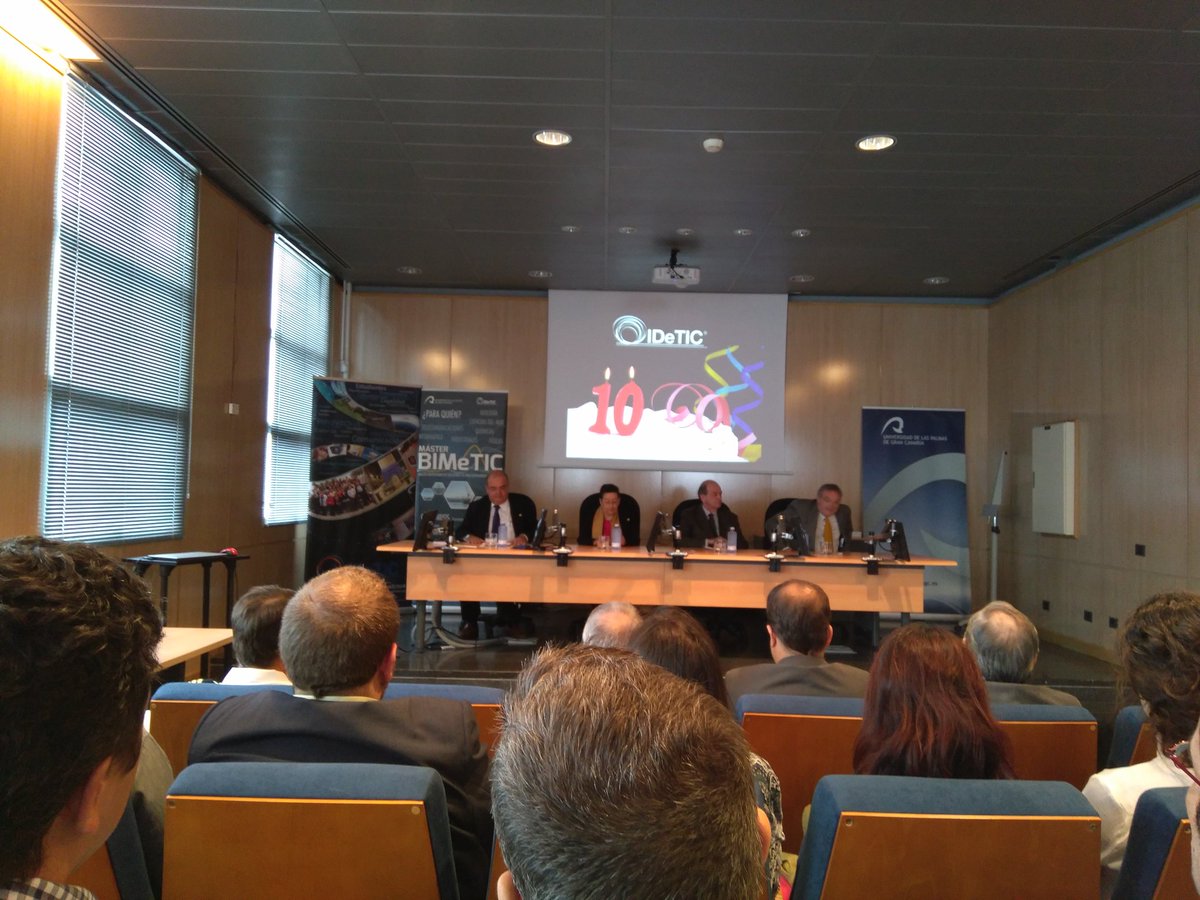 Ya hemos empezado! #IDeTIC #10 #Aniversario <a href="/ULPGC/">ULPGC</a> <a href="/pctulpgc/">FPCT ULPGC Fundación Parque Científico Tecnológico</a> @EITELasPalmas