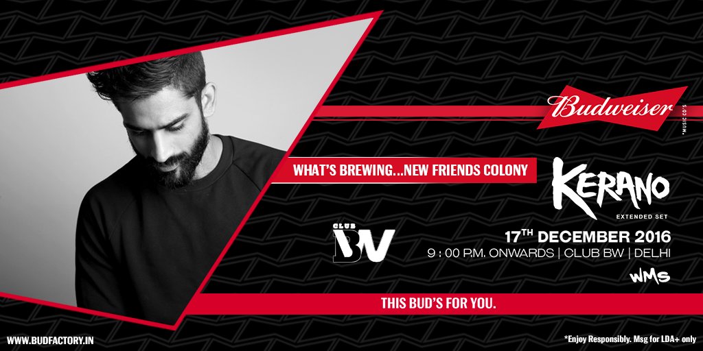#WhatsBrewing heads to Delhi as <a href="/KeranoOfficial/">KERANO</a> lays the beat down at <a href="/Club_BW/">Club BW</a>, where the party’s #AlwaysBrewing