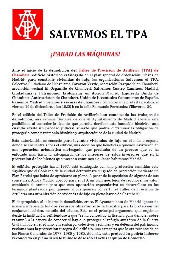 ElOrganillo's tweet photo. #ParadLasMáquinas. @MADRID #AsíNo; @TPAmadrid https://t.co/YF9CjUmrSc