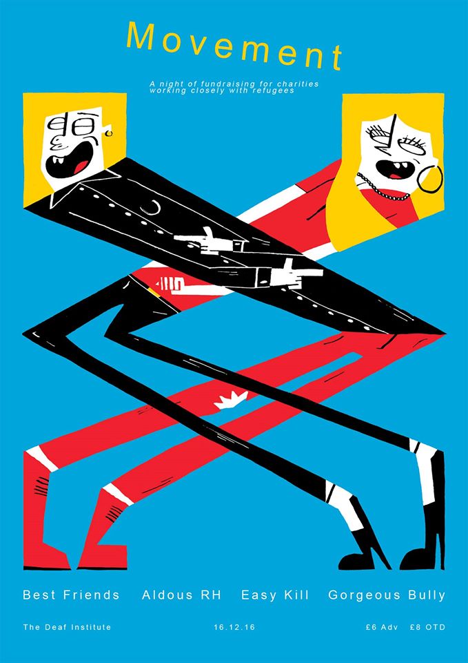 Tonight we play at <a href="/DeafInstitute/">The Deaf Institute</a> Manchester with <a href="/aldous_RH/">Al al robinson</a>  <a href="/EasyKillBand/">Easy Kill</a> &amp; <a href="/gorgeousbully/">gorgeous bully</a> for a good cause. **THERE WILL BE RAFFLE**