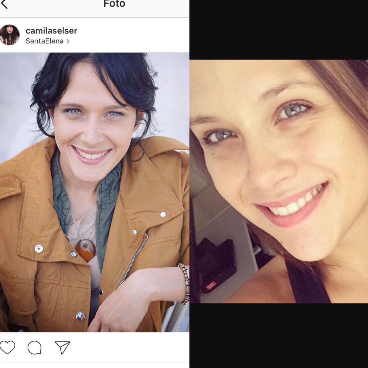 camilentini's tweet photo. @perroscalle @nsalvarrey Camila y Barbie Vélez , hermanas separadas al nacer!!!!! https://t.co/hrH2lSHMJJ