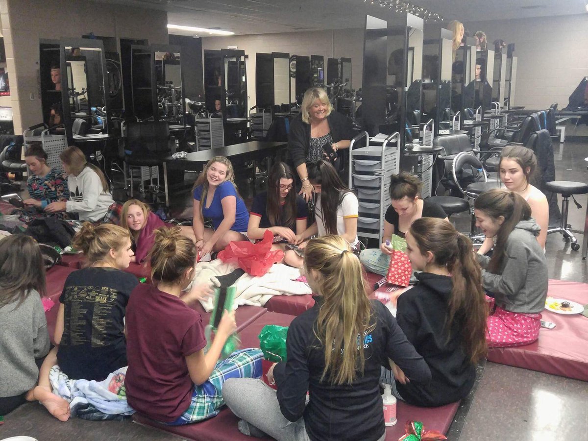 <a href="/StPeterCSS/">St. Peter's C.S.S.</a> <a href="/SpssCheerTeam/">Saints Cheerleaders</a> enjoy their Christmas party and movie night! It's more then just a team, it's a family! <a href="/PVNCCDSB/">PVNCCDSB</a>