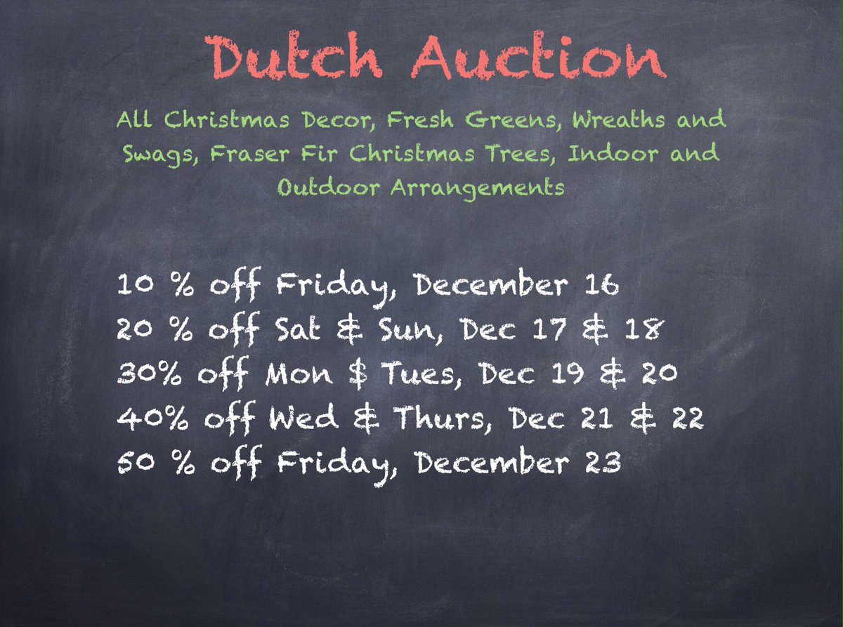 Dutch Auction Starts today!
