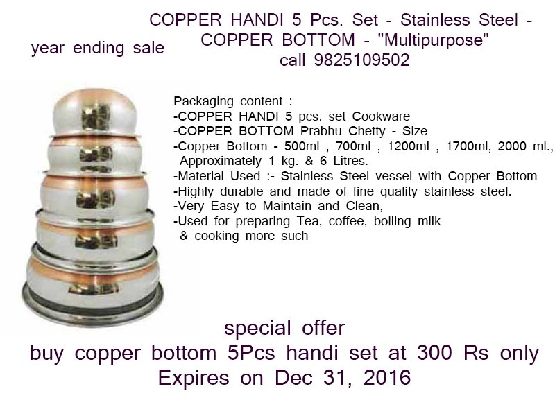 shrawan_khatri's tweet photo. #specialoffer #offers  #50_discount  #heavydiscount #DiscountOffers #coupan #ghanshyamsteel #copperhandi #handi #biryanihandi #AbAurNahi https://t.co/8Lvup4hiBa