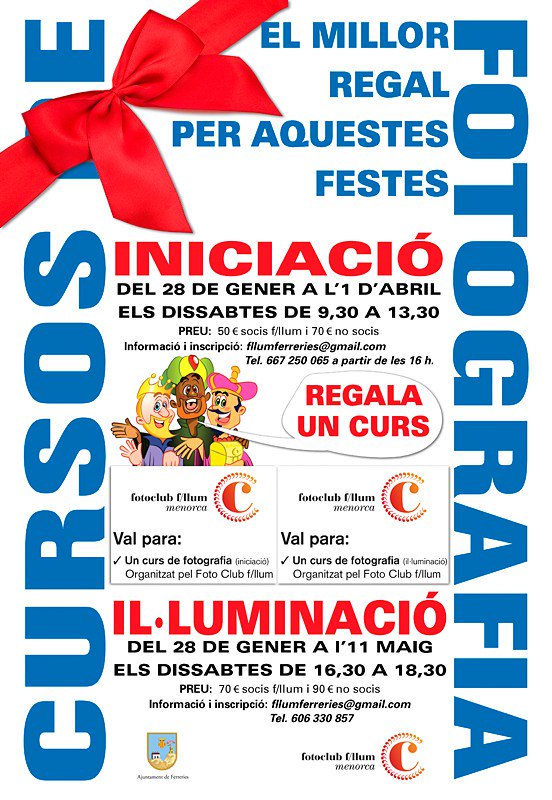 ¡Regala un curs! fotoclubfllum.com/regala-un-curs/