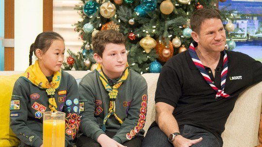 GMB's tweet image. We celebrate #Cub100 with @SteveBackshall and two cub scouts who met the Duchess of Cambridge this week! itv.com/goodmorningbri…