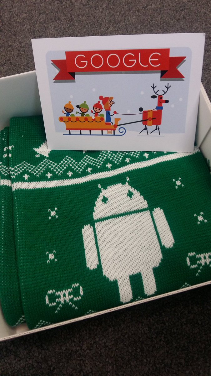 Trzeba przyznać, że gifty od <a href="/Google/">Google</a> w Dziale Reklamy zawsze robią robotę #android #szalik #darylosu