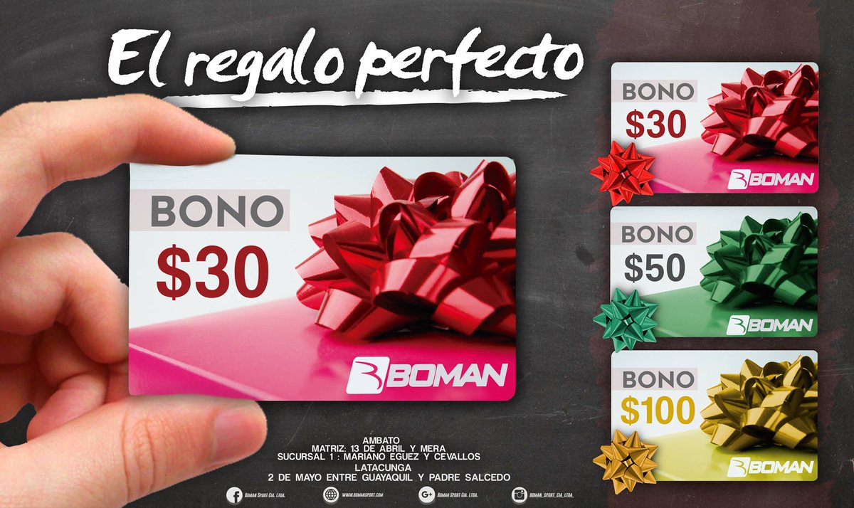 Bonos navideños Boman adquierelos AHORA