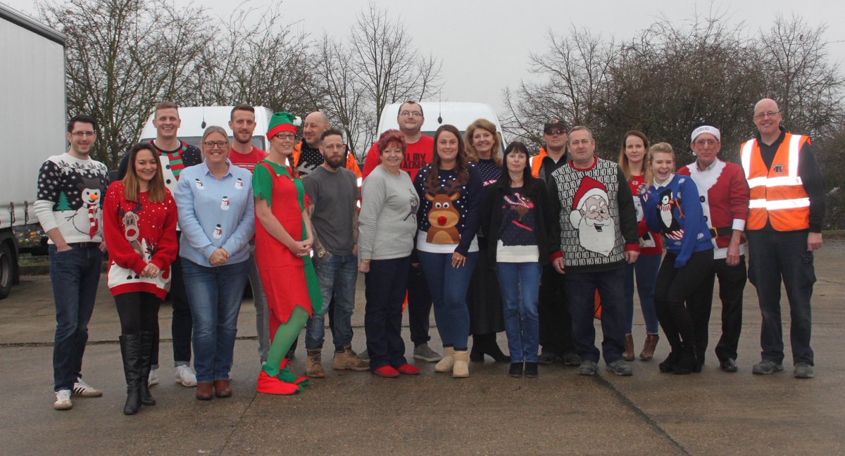 4Acesltd's tweet photo. The 4 Aces team all geared up for #Christmas in their jumpers  #FeelGoodFriday #xmasjumperday #team https://t.co/N3uQEC48Uk