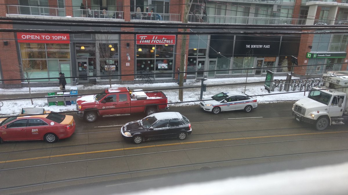 Spagnolatron's tweet photo. Thank you @TorontoPolice. I see these Entera ding dongs clogging up traffic on Queen St almost every morning. https://t.co/rwFBPz5hbx