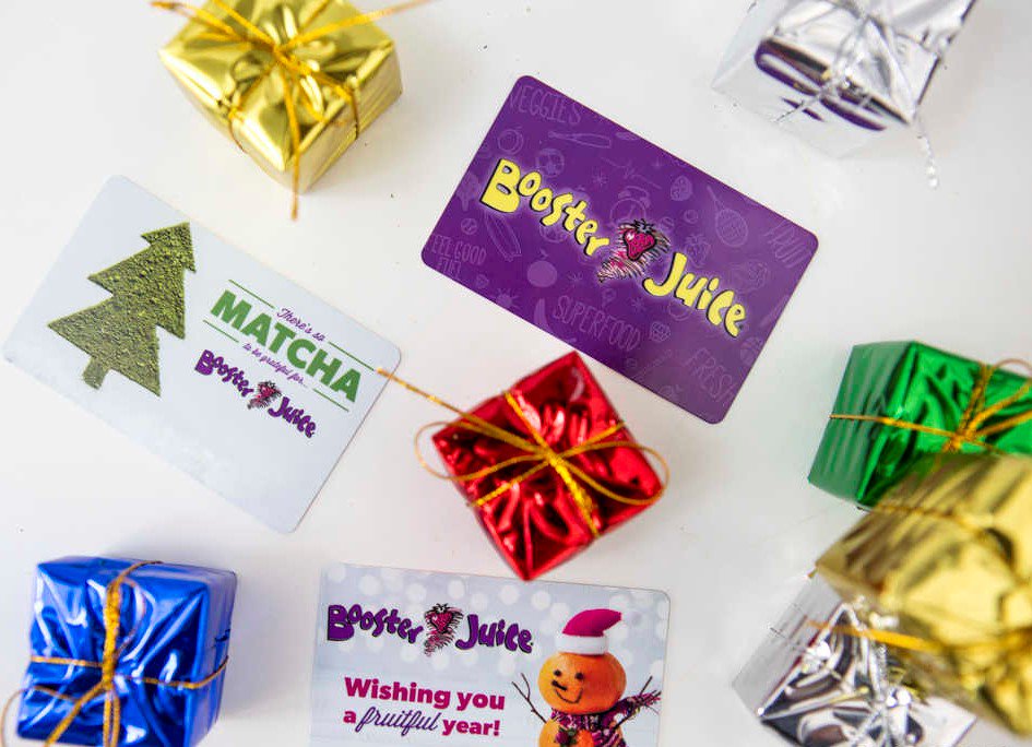 Retweet to win one of five $50 #BoosterJuice gift cards!  #BoostYourHolidays