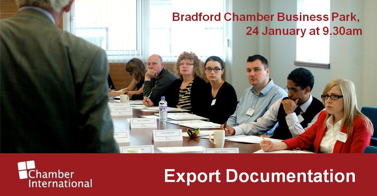 ChamberInt_Team's tweet photo. Discover the immense power of #export paperwork
Workshop 24 January https://t.co/CDzLVAze5m #TimeToExport @BizHour @ExportHour #ChamberInt https://t.co/Yic9SBYPiw