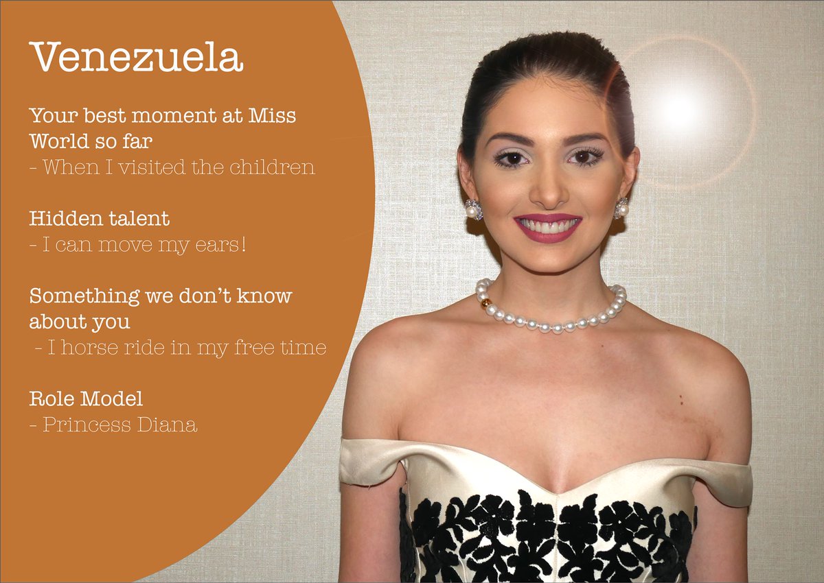 MissWorldLtd's tweet photo. #MissWorld Fun Facts https://t.co/DAdlgCKp7n