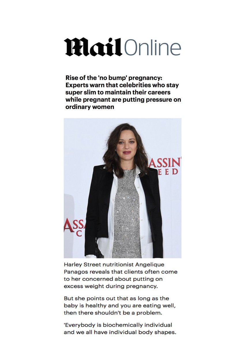 apnutrition's tweet photo. My advice on weight concerns during pregnancy in @MailOnline #AskAngelique #Apnutrition https://t.co/qiRFv5x9V8