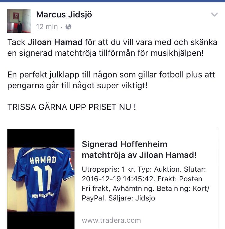 Jiloan's tweet photo. Nu ser vi till att priset trissas upp... handlar inte om tröjan, mer om att hjälpa till &amp; göra det vi kan 🙏🏽 https://t.co/FGM3q1bQFC