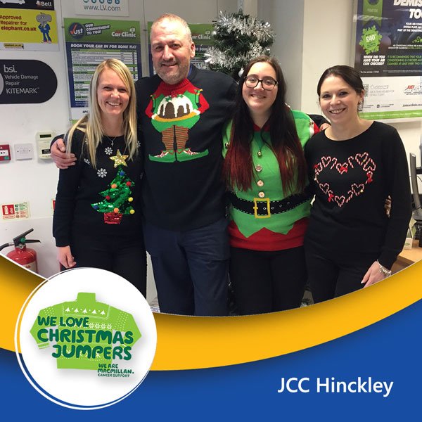 JustCarClinic's tweet photo. Macmillan | Christmas Jumper Day 2017 We have been joining in the Festive Fun taking part in #christmasjumperday in aid of @macmillancancer https://t.co/82Sk2FXV2x