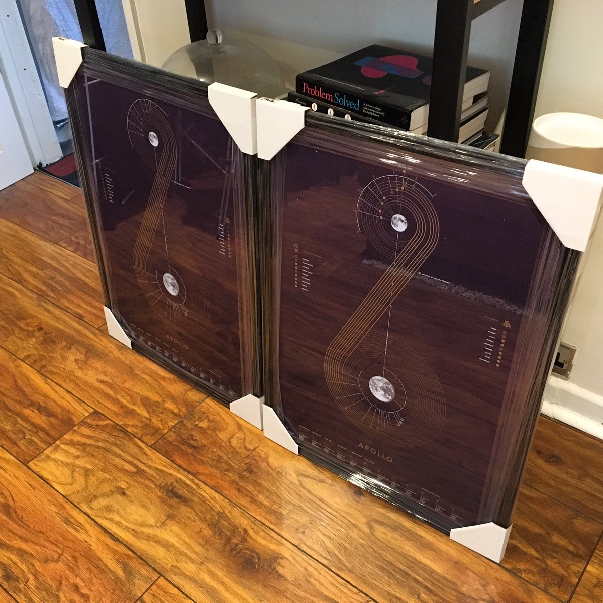 madefromdata's tweet image. Got my personal copies back from the framer :) #apollo #dataviz #screenprinting