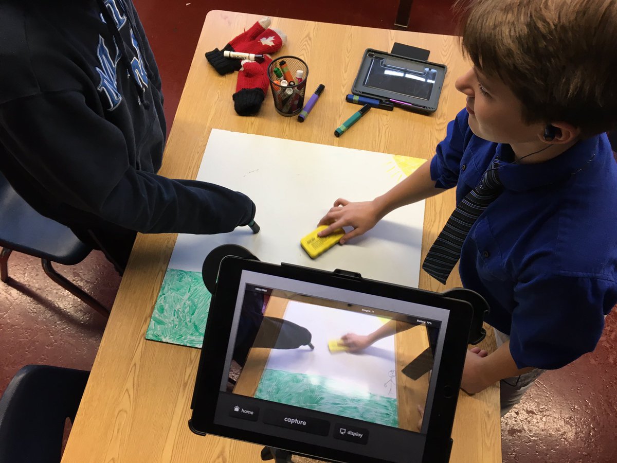 mrsraymondstem's tweet photo. @MahoneyMiddle #STEAM students hard at work making Stop Motion &amp; Shadow Movies for local elementary school students to enjoy! #SoPoSTEM https://t.co/h4SXMEksab