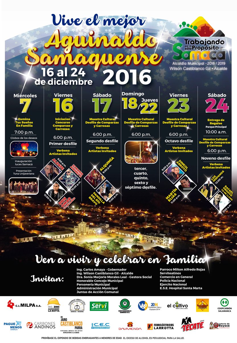AlcaldiaSam's tweet photo. #AguinaldoSamaquense2016 faltan pocas horas para el inicio https://t.co/DToaB5ek8W