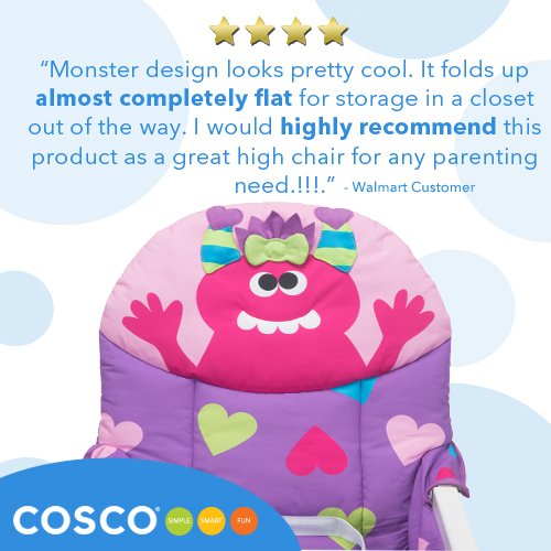 cosco simple fold high chair walmart