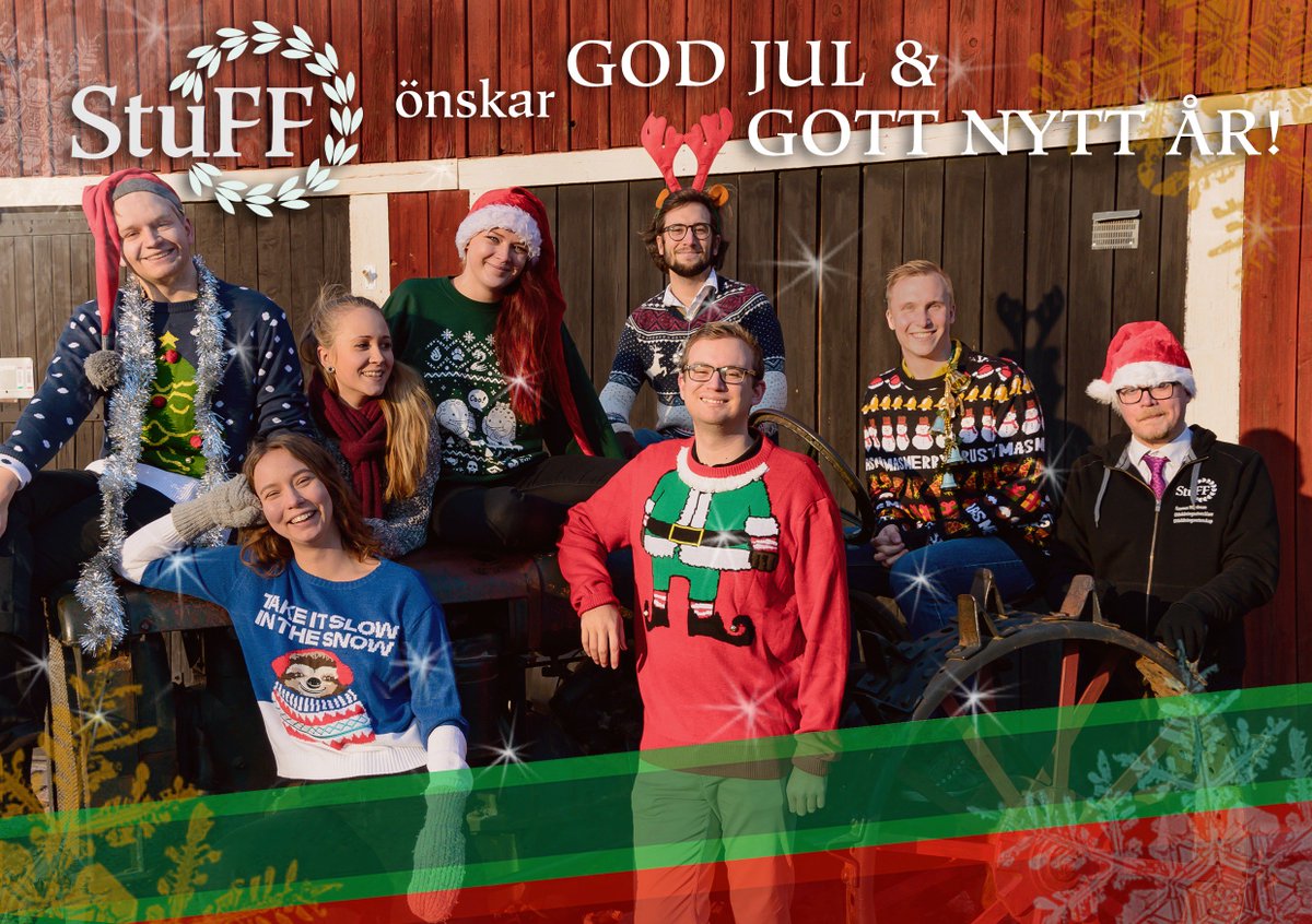stuff_liu's tweet photo. Idag går styrelsen på julledighet. Vi vill tacka för den här terminen och önska alla en god jul och ett gott nytt år! #stuffkar #sfskar #liu https://t.co/ZzPsh2KnKv