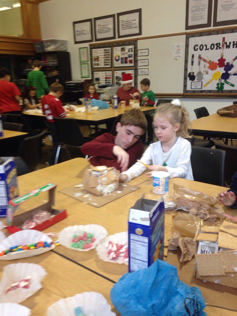 sjacrusaders8's tweet photo. Jack is helping his sister with her gingerbread house. What a kind brother. #sjacrusaders https://t.co/SaazyjjdH2