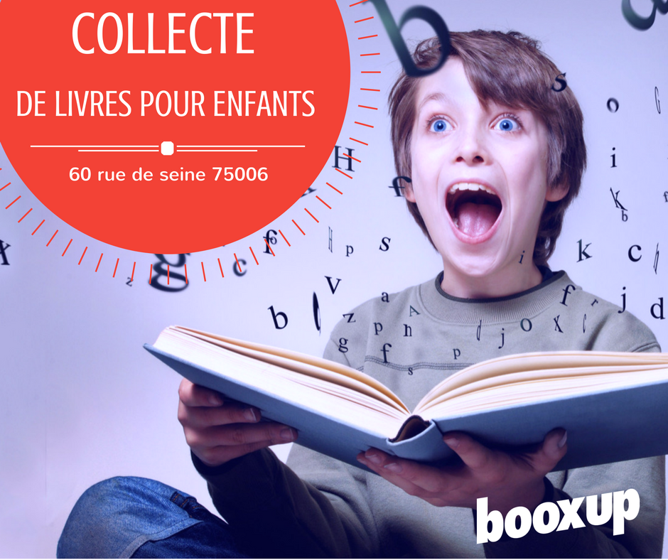 On organise une collecte de livres pour enfants au profit d'une association. Venez déposer vos livres au 60 rue de seine à Paris :)