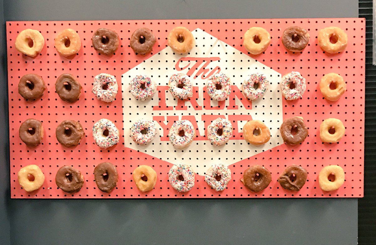 _khalidmohamed's tweet image. Last day of code bootcamp donut wall. @TheIronYard #tech #codebootcamp #startup #iOS #awesome
