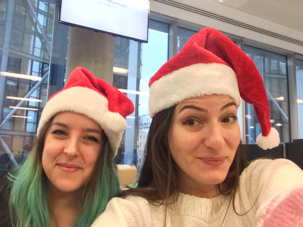 haramihailidou's tweet photo. #givebot ladies and team are ready to present! We are in love with 'chuck' the JustGiving chat bot and ready to win! Vote us 😊 #justhacking https://t.co/nFbAKOJWtu