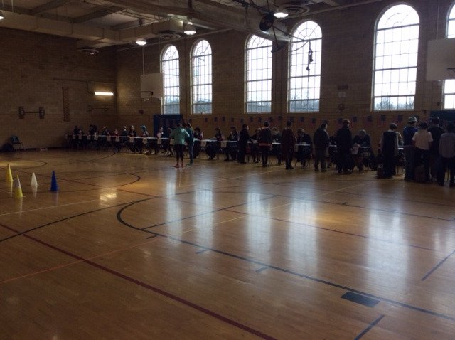 SwansonAdmirals's tweet photo. Lines are moving smoothly at Ellis Island Day! https://t.co/76eRl5txrS