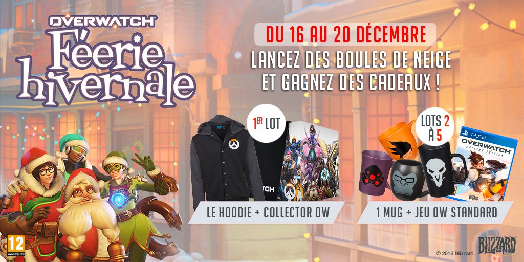 Leclerc_JV's tweet photo. #Concours Du 16 au 20/12, de superbes lots #Overwatch sont à gagner. Follow + RT pour participer ! https://t.co/jnKPyt3NIT https://t.co/wPMGYlAEFP