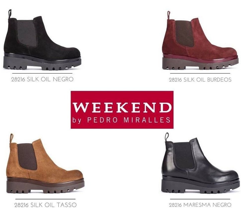 Estos botines de #Weekend by #PedroMiralles son ideales para el día a día💕 Son comodísimos!👣 Con que color os quedáis?✨ #MarBoutique