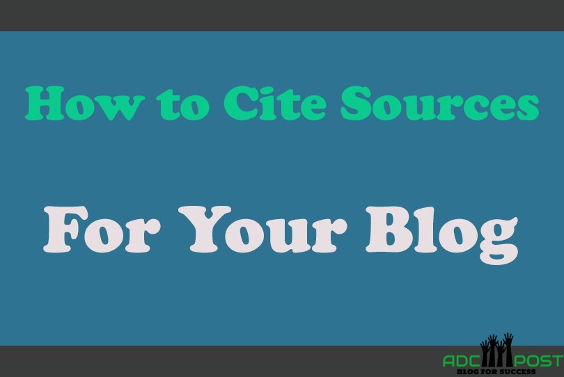 adcpost's tweet image. How to Cite Sources for Your Blog adcpost.com/cite-sources-b…