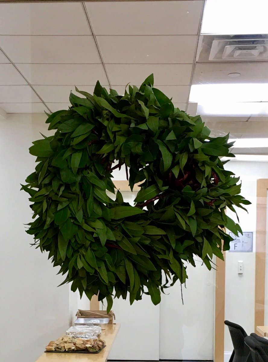 Thanks for the beautiful herb wreath <a href="/McFaddenWine/">McFadden Farm</a>! #MerryChristmas