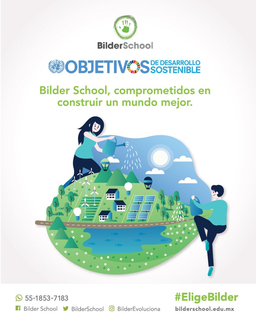 BilderSchool's tweet photo. ¿Sabías que? 

Bilder School, incorpora en sus actividades los 17 Objetivos de Desarrollo Sostenible a fin de promover un entendimiento real y profundo del mundo que nos rodea. #EligeBilder https://t.co/8AJFSEAsuc