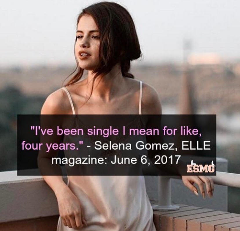 Let's first start with a quote from Selena herself. In June 2017, she said exactly this "I've been single I mean for like, four years?" In 2017 she was with Abel. 2017 - 4 = 2013. Automatically this invalidates any Jelena reunion in those years.