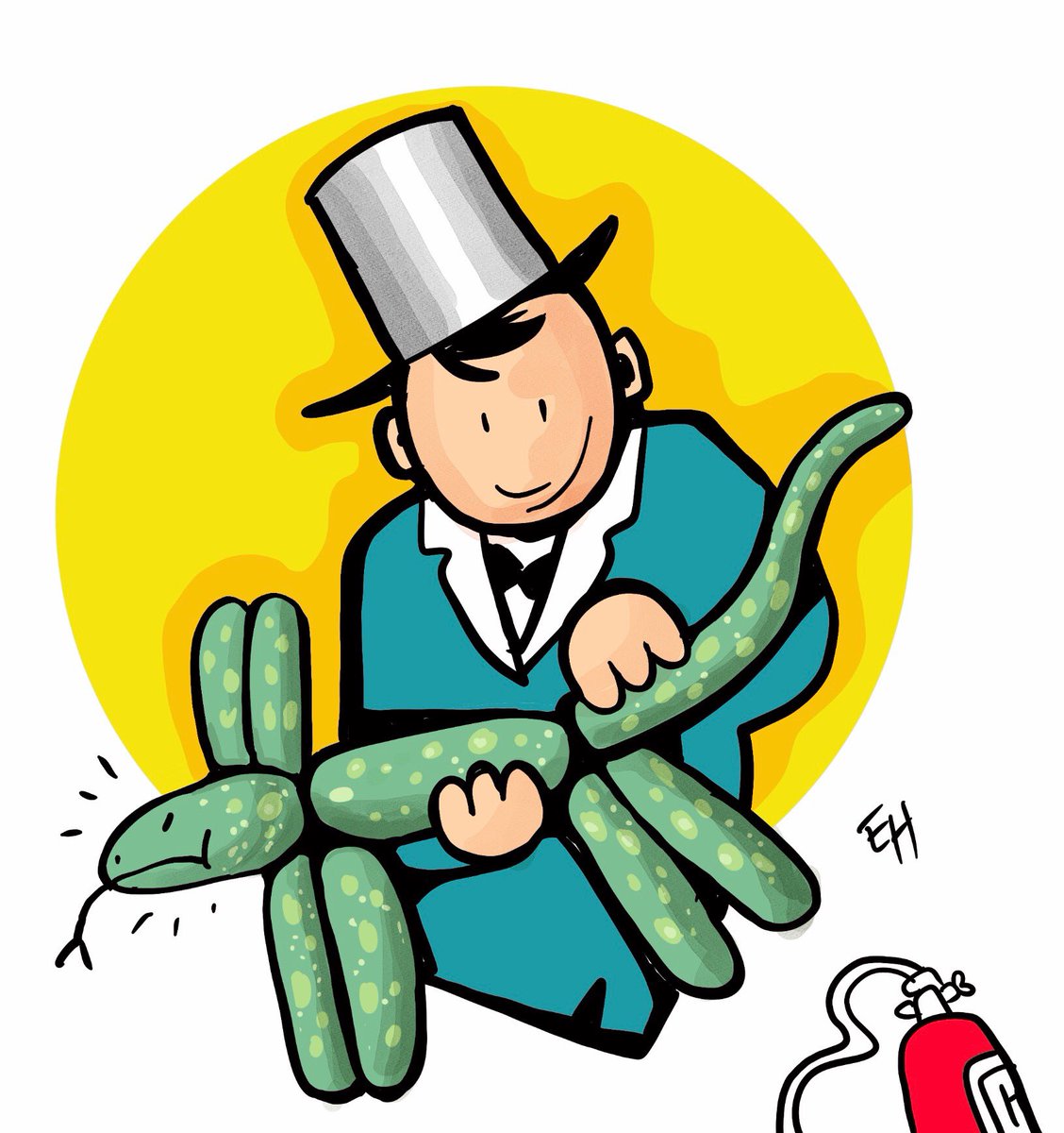 Esaholle's tweet photo. It’s already July 9th here in Finland and a #SnakeloonDay by @Animaloonies . I missed the #beeloon but now on the board again #animaloon_collective https://t.co/7f7YTI3bR2