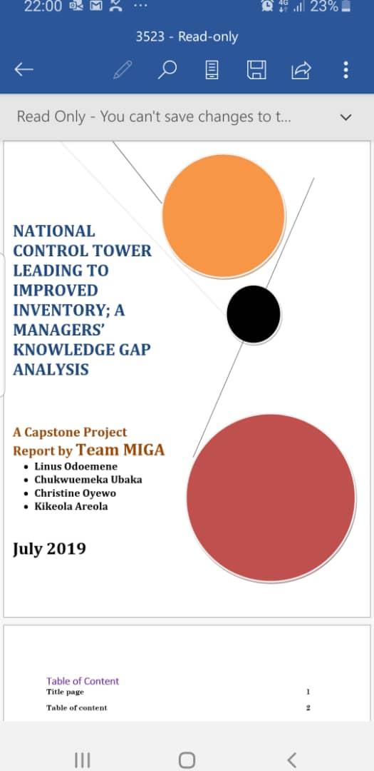 zukynokeke's tweet photo. ARC Academy Capstone Reports coming in. My job is the best. Well done @ARC_Nigeria @academy_arc Team MIGA. Ninja salute @LinusOdoemene @miga_team @nscip https://t.co/znCoqzcwsL