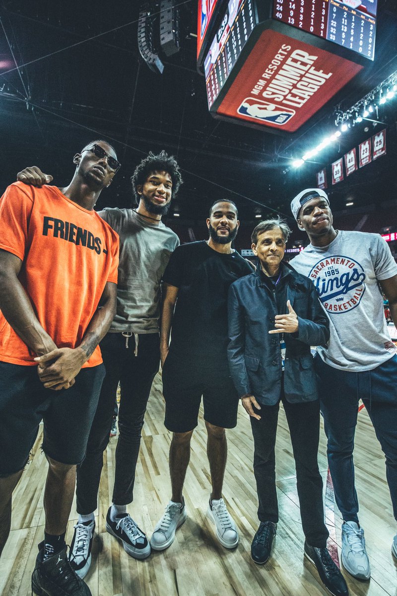 Vivek's tweet image. In Vegas supporting the Summer League team. 👑