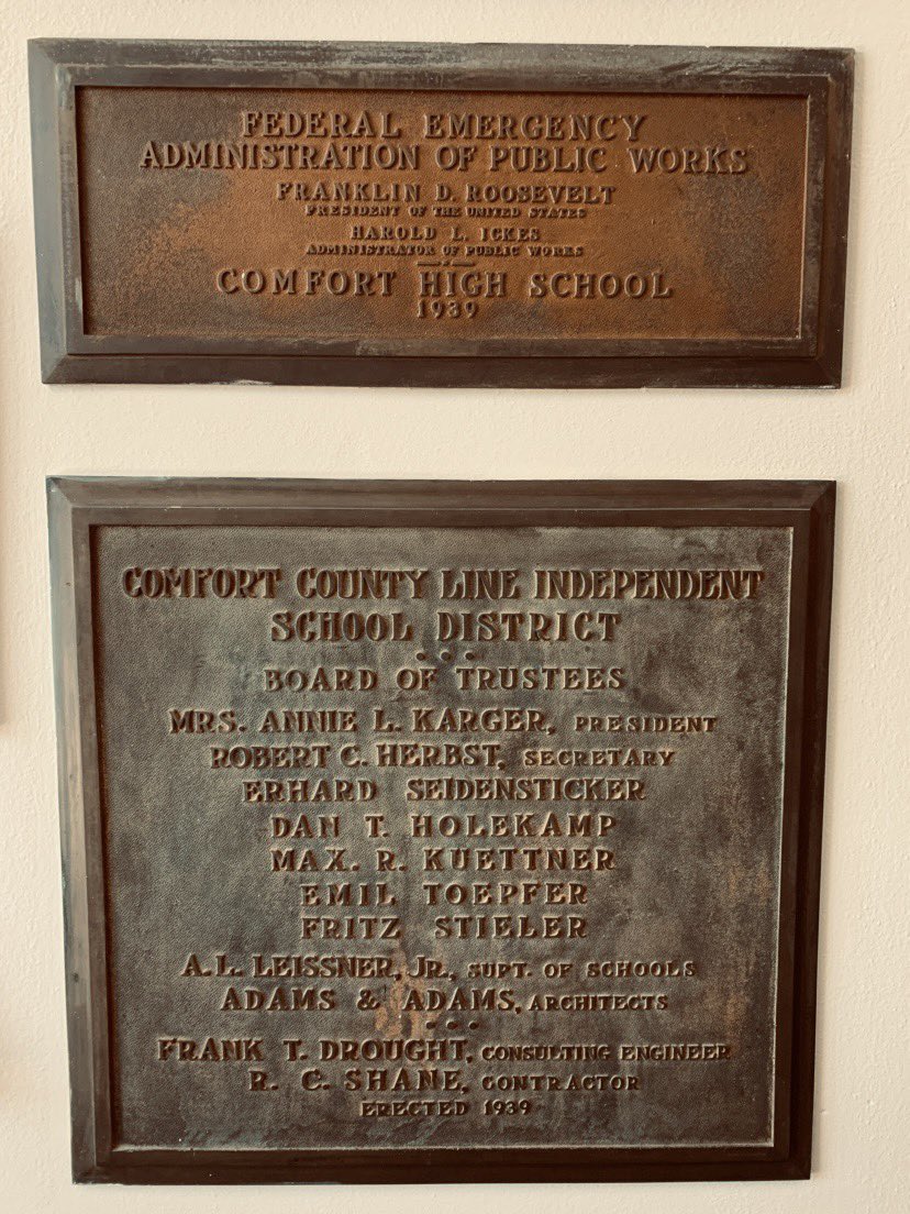 mbcolvin's tweet photo. As a lover of history, it is an honor to work in such a historical setting with these plaques just outside my office door. @Comfort_MS https://t.co/5O7u5uPinI