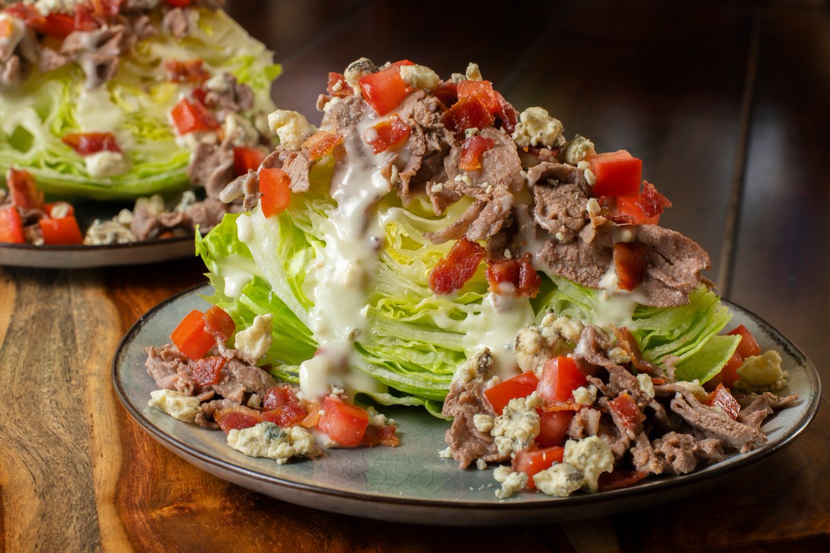 GQuicksteak's tweet photo. What's good on a hot summer day for lunch or dinner?  A refreshing Salad!
Try Gary's 100% Sirloin Beef or Chicken for your next Wedge Salad!  Top it with your favorite cheese and other fixin's.  "Lettuce" help you make your next salad! #salads #steak #chicken #lettuce https://t.co/XXXqWx3582