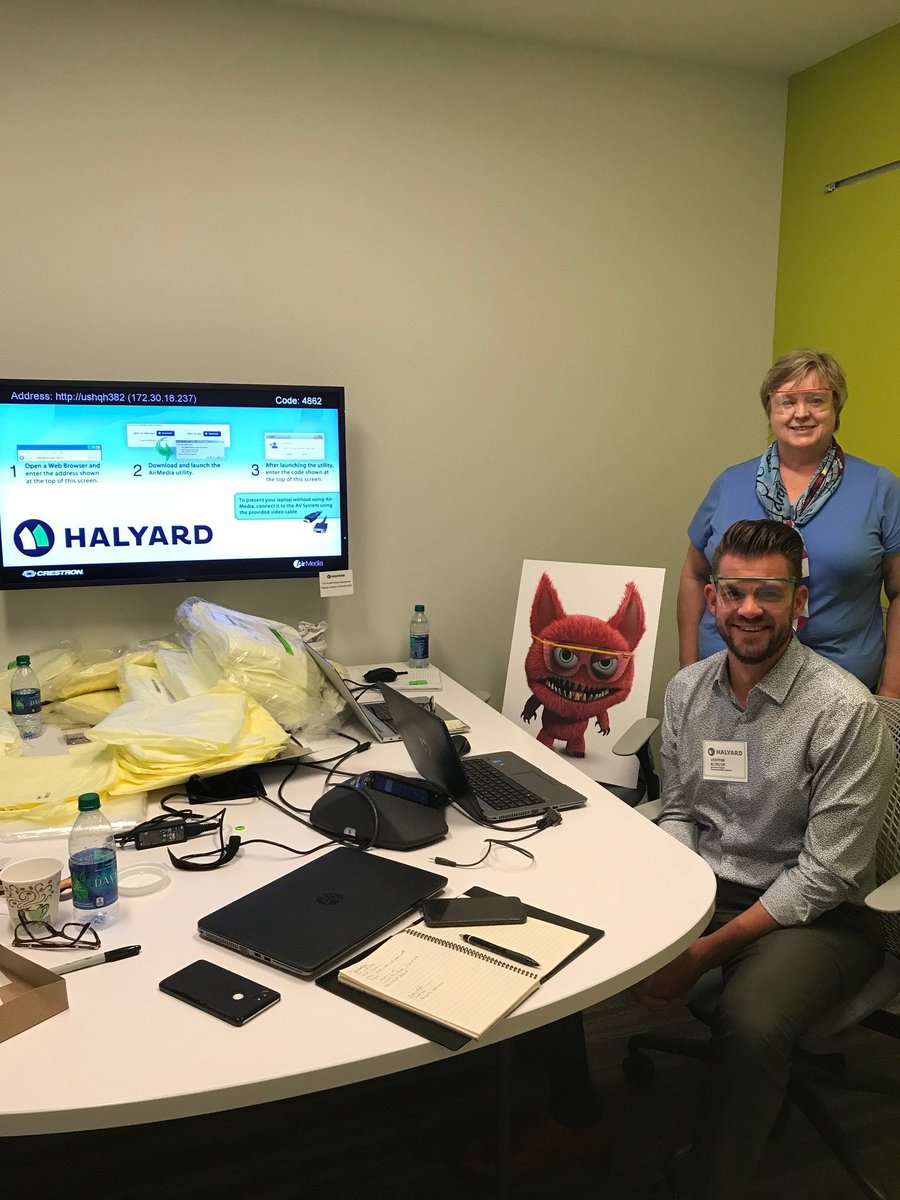 HalyardHealth's tweet photo. Stylin’ on Worldwide Eye Protection Day! Read more here: https://t.co/02crVHN7tF #JENNSVISION #HALYARD #SAFEVIEW https://t.co/0DnpOnsZFi