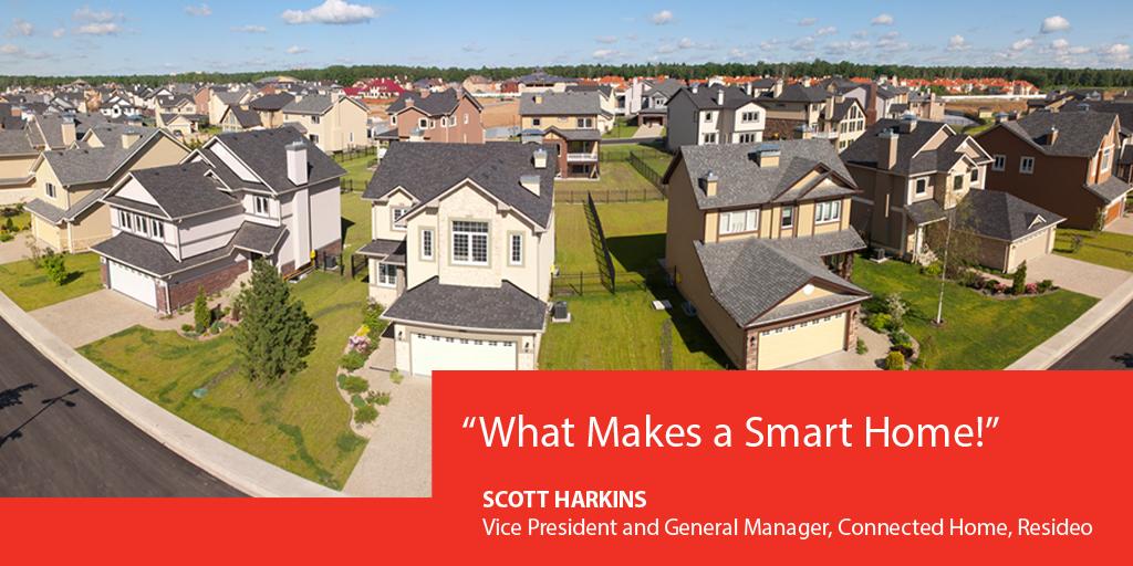 Resideo's tweet photo. Resideo’s @HarksIoT explains how your day should get smarter when you get home. https://t.co/GcN5vUmSiD #SmartHome #WeAreResideo #SmartHomeSimplified https://t.co/N4KywLyVm4