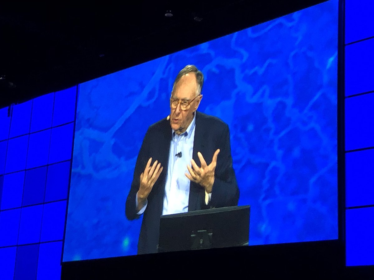 mattpietryszyn's tweet photo. Jack Dangermond on stage at the #EsriUC plenary, @CityBrampton’s CityDashboard and #GeoHub featured as systems to enable community engagement. https://t.co/sTAuJAVlNF