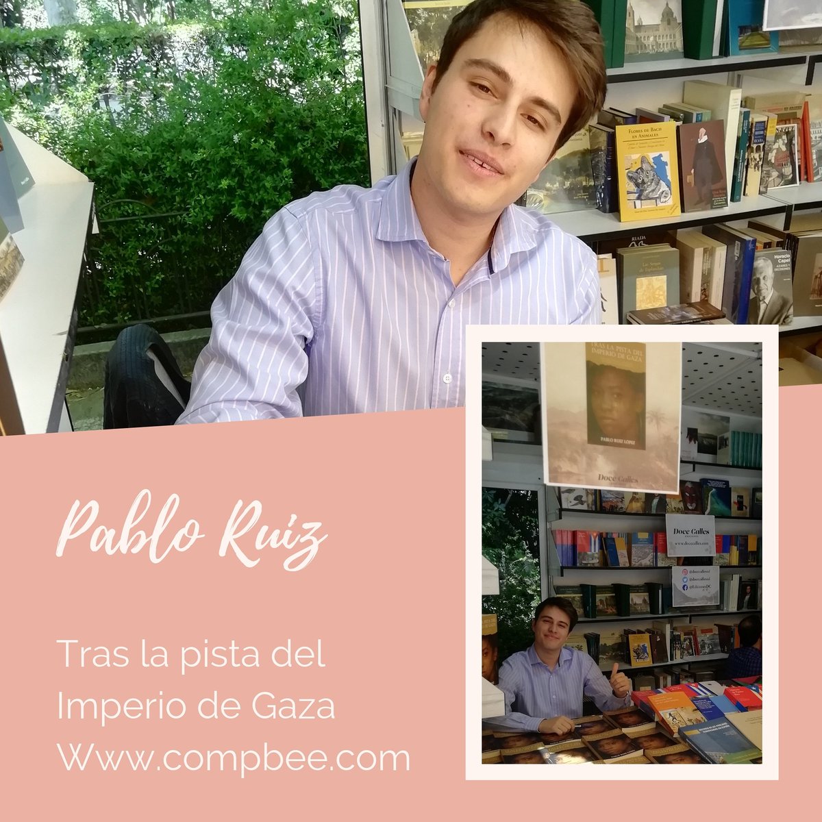 bee_comp's tweet photo. Este verano es el momento de leer #TrasLaPistaDelImperioDeGaza de @pabloruizlopezz #compbee
https://t.co/U0IW4w0jri https://t.co/H756I4ZLeS