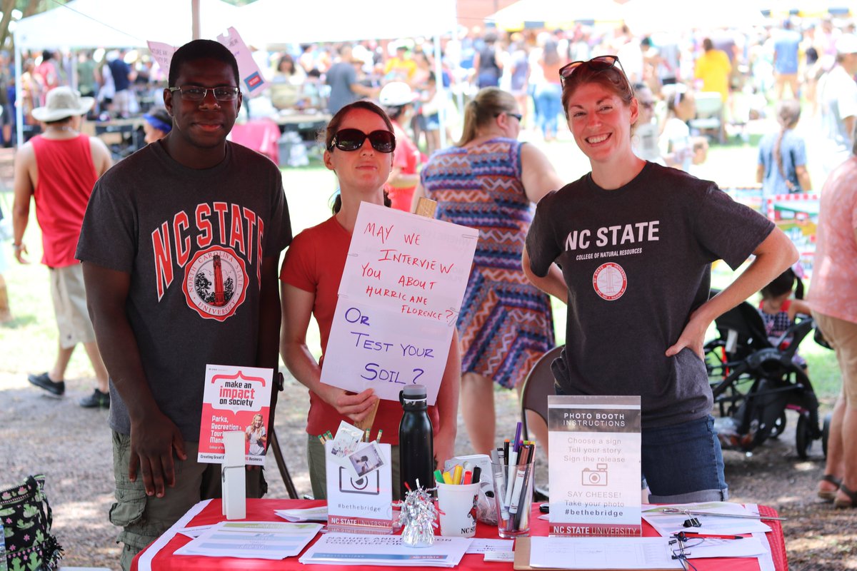 We're back from #lumbee homecoming with more interviews and soil tests to schedule! Thanks <a href="/NCStateCNR/">NC State College of Natural Resources</a> for loaning us the tent!