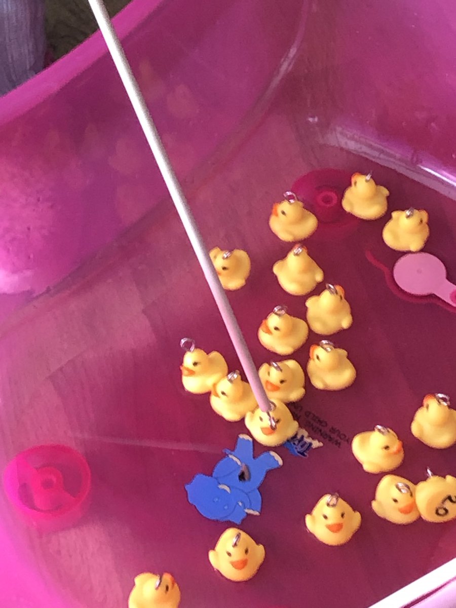 HomeSandringham's tweet photo. Just because we can’t go to the fair doesn’t mean we can’t have fun!!! Hooking for ducks!!! @HomeSandringham @PGreatbanks @FourSeasonsHCUK @tpalmer321 @Carolcousins3 https://t.co/jh9BdFgE5l