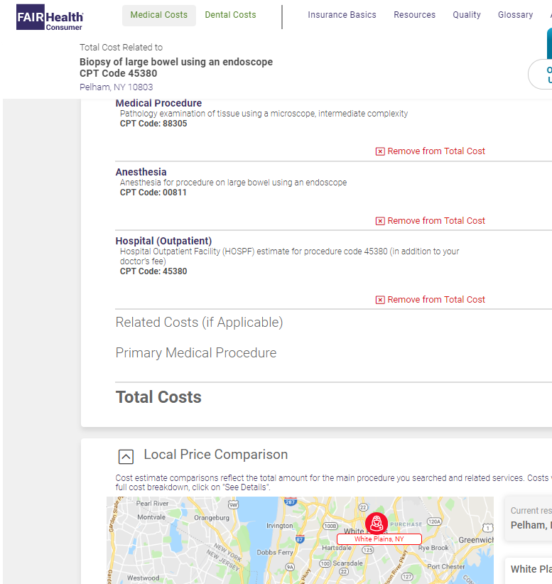 DomL_Health's tweet photo. Did you know that by using @FAIRHealth consumer tool, you can not only find the cost for a procedure in your zip code, but also in surrounding areas as well.  Check it out https://t.co/yPZzezGgz0 https://t.co/ZtRH2v8qjf