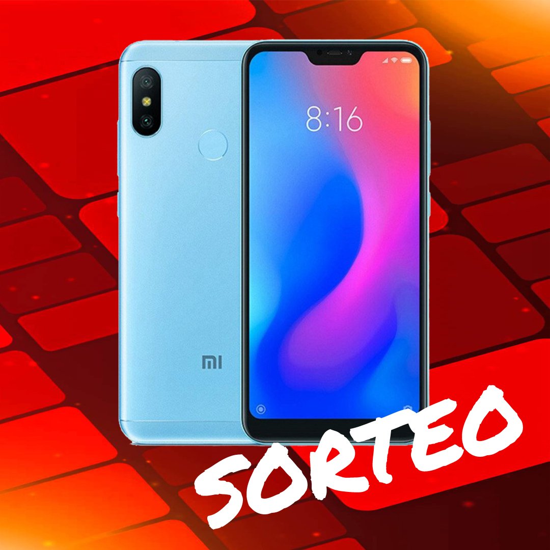 🔥🔥Sorteamos este Smartphone Xiaomi Mi A2 LIte 3GB RAM - 32GB 📱 
1º: 🔁 Retuitea este tweet
2º ✅Síguenos <a href="/ContraseaPC/">Contraseña Pc</a> 
3º 📢Menciona a un amigo que quiera participar cuantas veces quieras con #ElSorteoDeContraPc
El sorteo termina el 31 de Julio. Bases: wp.me/P8eSmD-a4