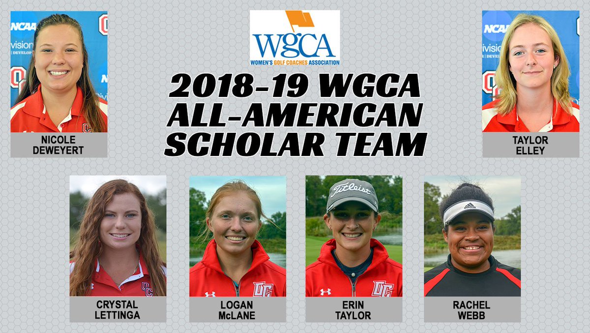 OlivetAthletics's tweet photo. Six women's golfers have been named to the 2018-19 @WGCAGOLF All-American Scholar Team!

https://t.co/55JSFMdc1Q

#GoCOMETS #OCNation https://t.co/2jK3n9LSMt